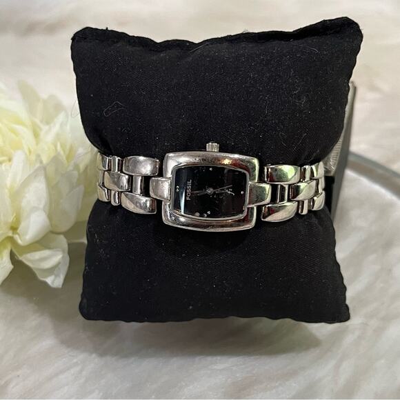 Fossil F2 ES8823 Stainless Steel Analog Quartz Silver Link Bracelet Wrist Watch main image 8